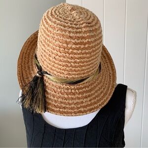 Gorgeous Made in Italy Vintage Straw Hat